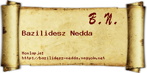 Bazilidesz Nedda névjegykártya